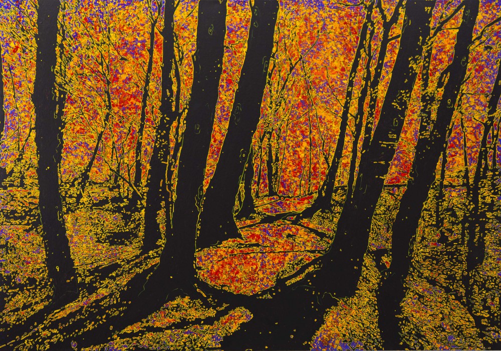 Ettlinger Schatten, 2014, 140x200cm, Mischtechnik auf LW
