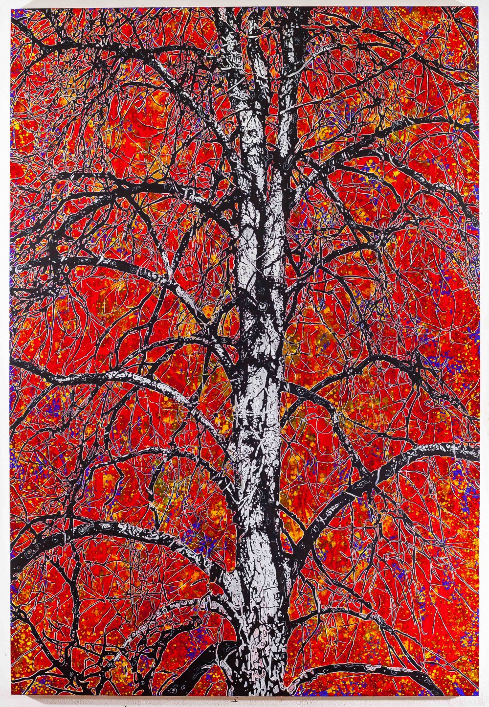 Glutregen, 2015, 250x170cm, Mischtechnik auf LW