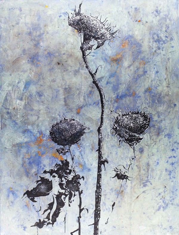 Trio, 2018, 160x120cm, Malerei Mischtechnik auf LW